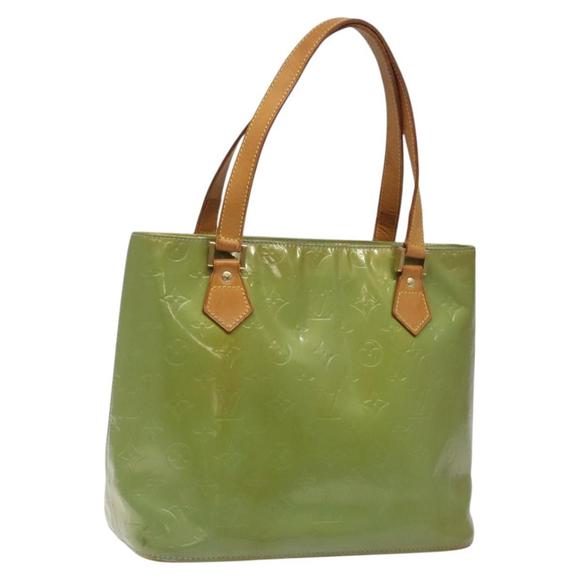 LOUIS VUITTON Monogram Vernis Houston Hand Bag Baby Blue M91005 LV Auth ep7573 - Picture 1 of 16